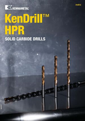 Цельные твердосплавные сверла линейки KenDrill HPR Kennametal 2025