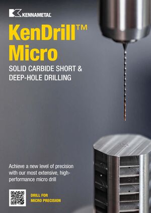 Цельные твердосплавные микросверла линейки KenDrill Micro Kennametal 2025